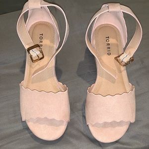 Torrid platform color blush espadrille